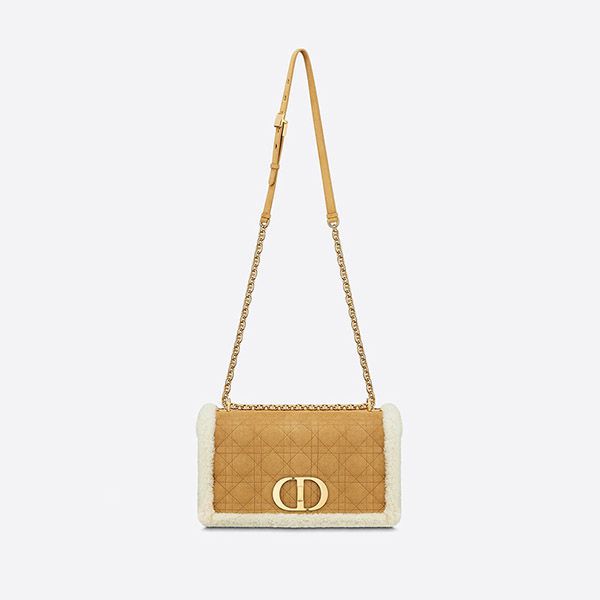 21AW*ディオール Caro ラージバッグ 偽物 シアリング M9243UMMN_M925